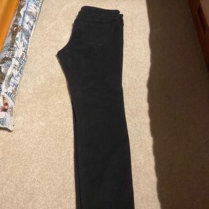 Mens 32x30 black denim jeans skinny fit